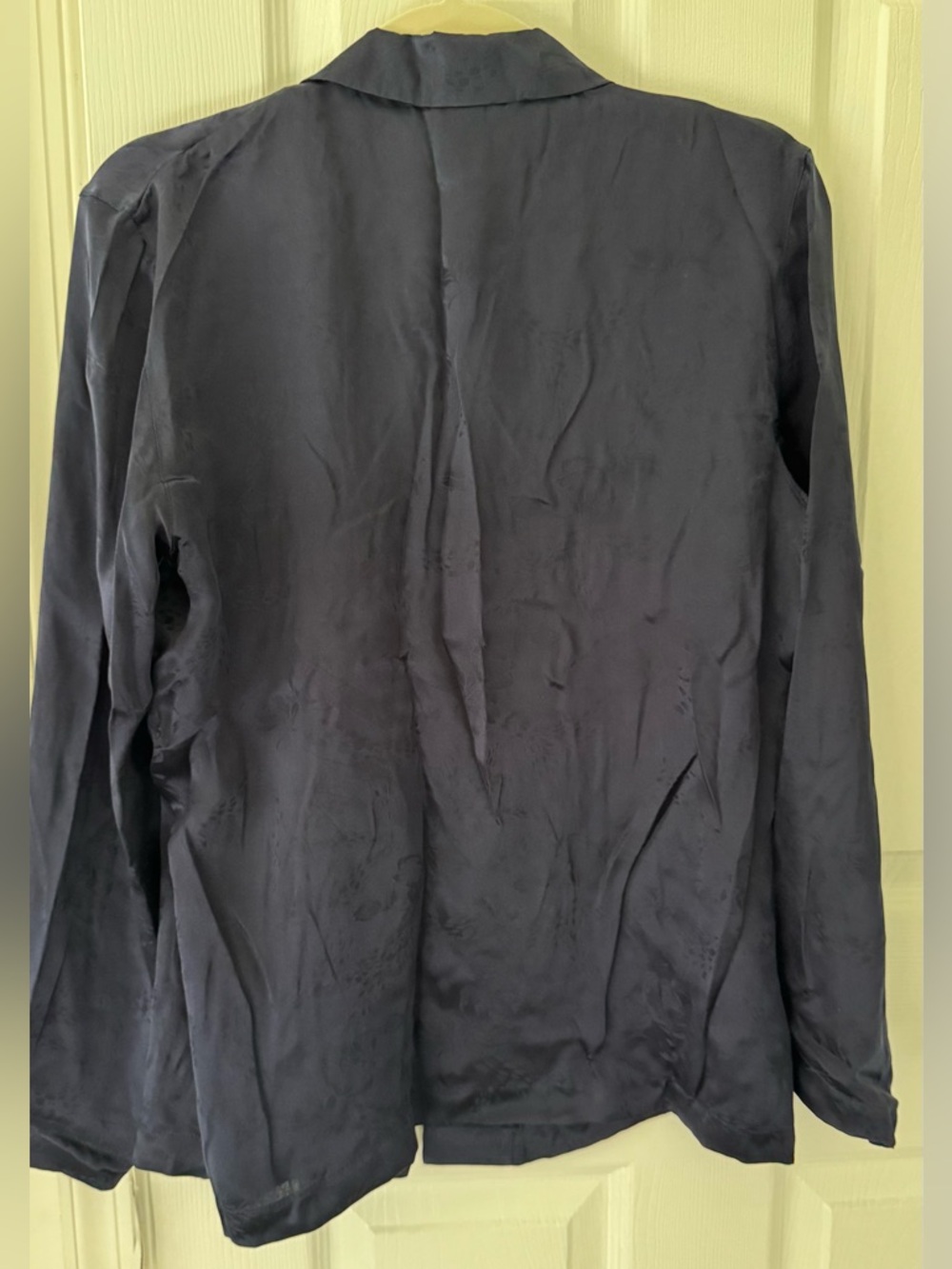 august silk Navy Satin Button-Down Shirt and pants - Picture 6 of 7